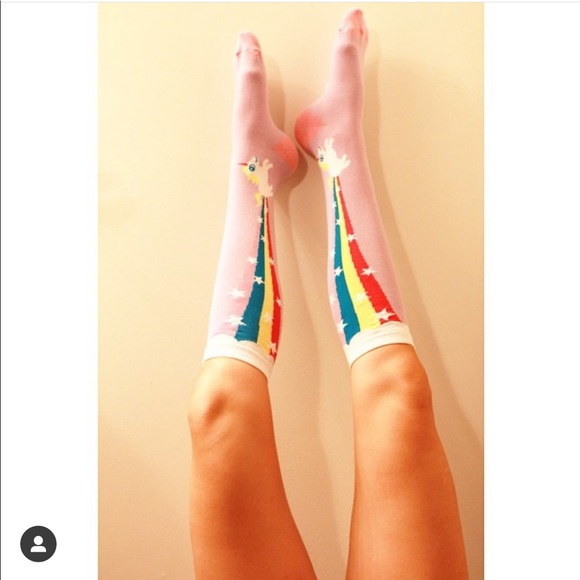 Sock It To Me Unicorn Rainbow Blast Knee High Stretch Sock - Picture 6 of 6
